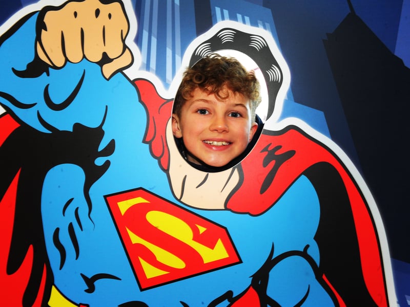 Nine-year-old Oscar Twinberrow embodied his favourite hero Superman.