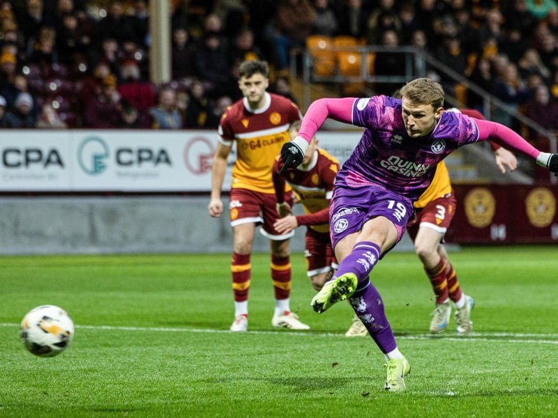 Since joining on loan from Wrexham in the summer, Dalby has been a revelation for Dundee United as they chase a European spot. With 14 league goals in 30 games, his goal to game ratio is one of the best in the division.