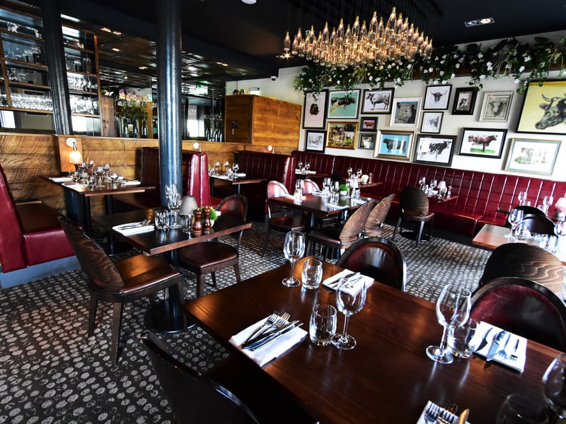 This much-loved restaurant has been part of a recent renovation by Birmingham based interior design company, Tibbatts Abel. The steak restaurant utilises the best of Scottish ingredients and beef. Reviews praise the quality of food and service 
