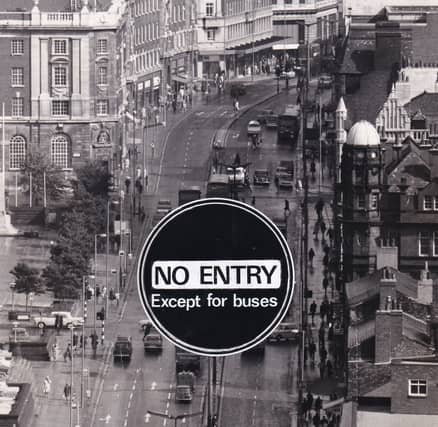 Plans were unveiled to ban vehicles from The Headrow, except buses.