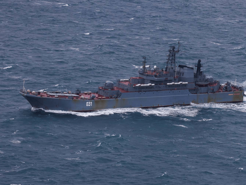 Alexander Otrakovsky sailing through the English Channel.