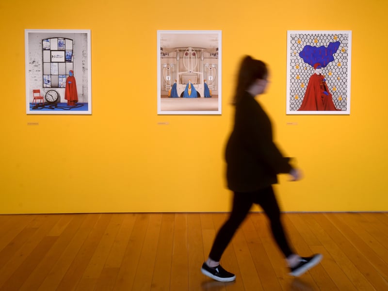 Curated by Anne McNeill, Director of Bradford’s Impressions Gallery, the centrepiece of the exhibition is The Necessity of Seeing, a major new collection of constructed images by Ethiopian photographer Aïda Muluneh. Shot through her surrealist lens at iconic locations in Bradford, Belfast, Cardiff and Glasgow, Muluneh’s new work reveals the overlooked stories, forgotten histories and quiet moments that shape who we are.