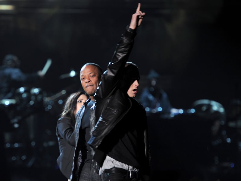 Dr Dre and Eminem captivated audiences in Dre's hometown of Los Angeles at the 53rd GRAMMY Awards back in 2011.