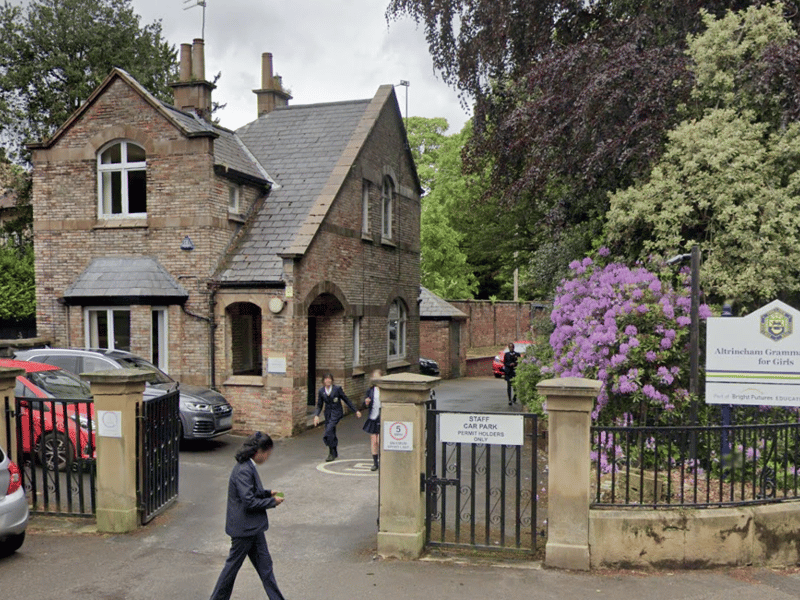 This is a selective girls’ secondary academy in Altrincham, Greater Manchester. 
The Telegraph also gave it an overall score of 39 out 40. In the 2023/24 school year, 95.5% of its pupils achieved a grade of 5 or more in at least 5 different GCSEs.