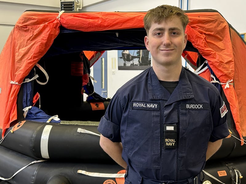 Survival Engineering Technicians maintain equipment for pilots and aircrew, such as life preservers, life rafts, helmets and other survival clothing. They put together survival packs and teach aircrews how to maintain themselves on land and at sea. Pictured is AB Charlie Burdock, 17 from Wadebridge.
