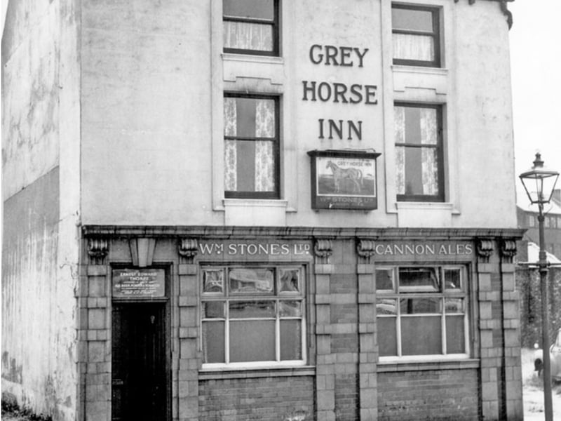 The Grey Horse Inn, on Chester Street, Sheffield city centre, pictured in July 1964. It was later demolished.