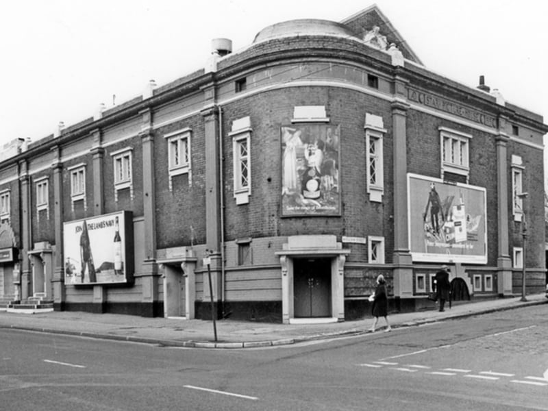The Star Picture House, on Ecclesall Road, Sheffield, at the junction with William Street, in December 1974. It had opened in December 1915 and closed as a cinema in January 1962, before reopening as a bingo hall. The bingo hall cloed in 1984 and the building was demolished in 1986, with the site becoming home to a petrol station.