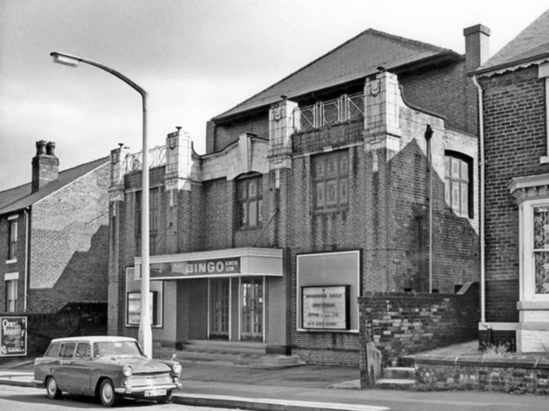 The old Lyric Cinema, on Main Road, Darnall, in July 1974, following its conversion into a bingo hall. It had opened on November 22, 1920. After closing, the building remained derelict for several years before being demolished to make way for a housing development.