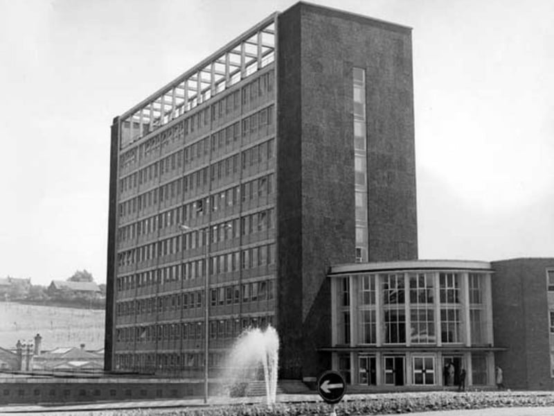 Sheaf House, on Sheaf Square, Sheffield city centre, which was home to British Rail's Sheffield area headquarters. It opened in 1965 and was demolished in 2005.