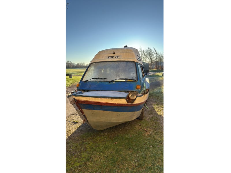 Hammond's VW Transporter boat he used in attempt to cross the Channel