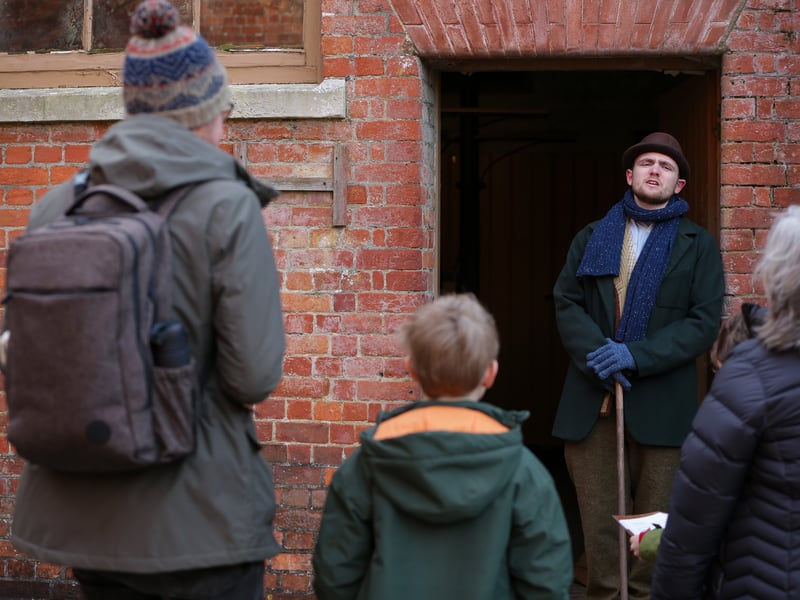 Listening to Mr Patrick Purbrook. Mystery at Fort Nelson where junior detectives attempt to solve a crime during half-term. Picture: Chris Moorhouse (180225-56)