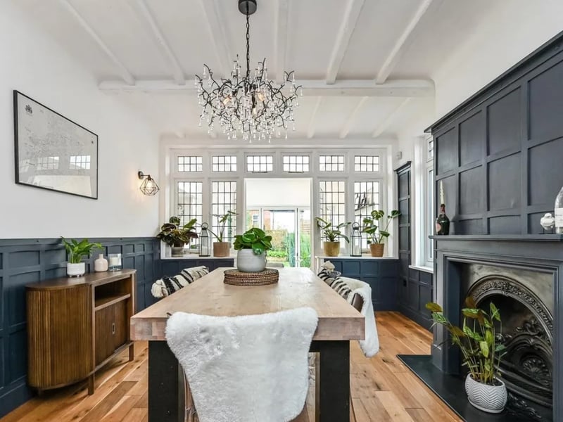 The listing says: "This immaculately presented family home is situated on an enviable corner plot. This much-improved four-bedroom detached home is perfect for modern family living. Immaculately presented throughout, this property offers an abundance of space, style, and comfort."