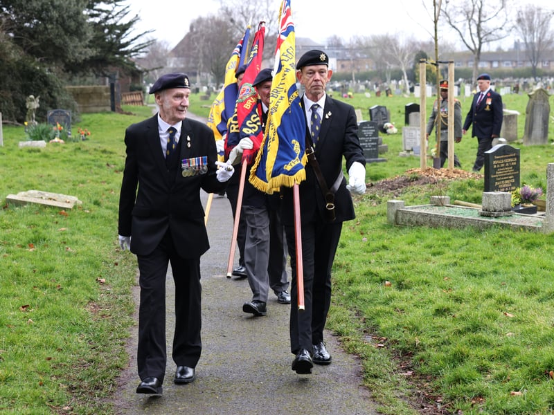 SS Mendi 108th Anniversary Commemoration at Milton Cemetery, Portsmouth, on February 21, 2025.