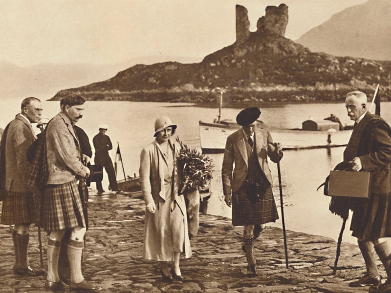 Landing in Skye from the yacht 'Golden Hind', 1933