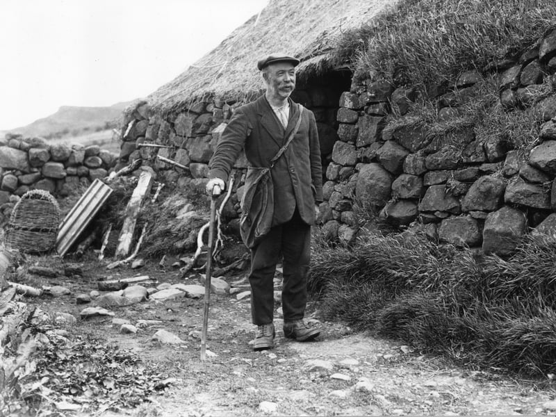 A postman on the Isle of Skye in 1928.