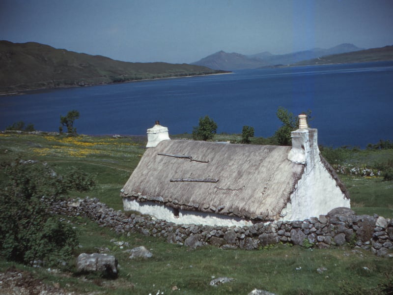 Old Crofters Cottage, near Broadford, looking North, Isle of Skye, Scotland, 20th century.