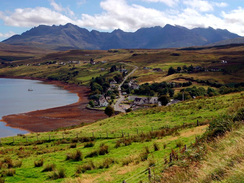 Cuillin Hills from above Carbost, Isle of Skye