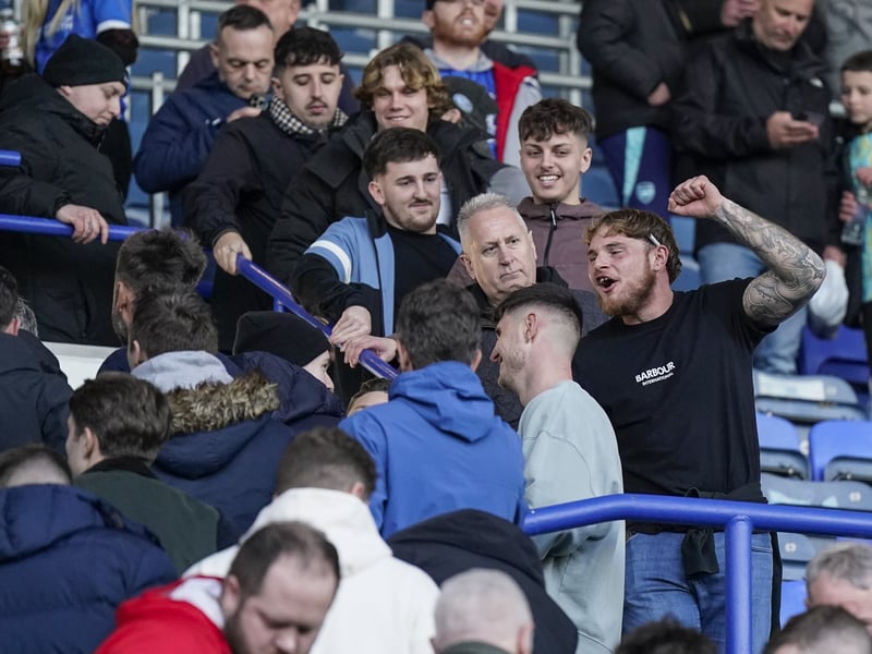Pompey fans backed their team to a big, big Championship win over QPR.