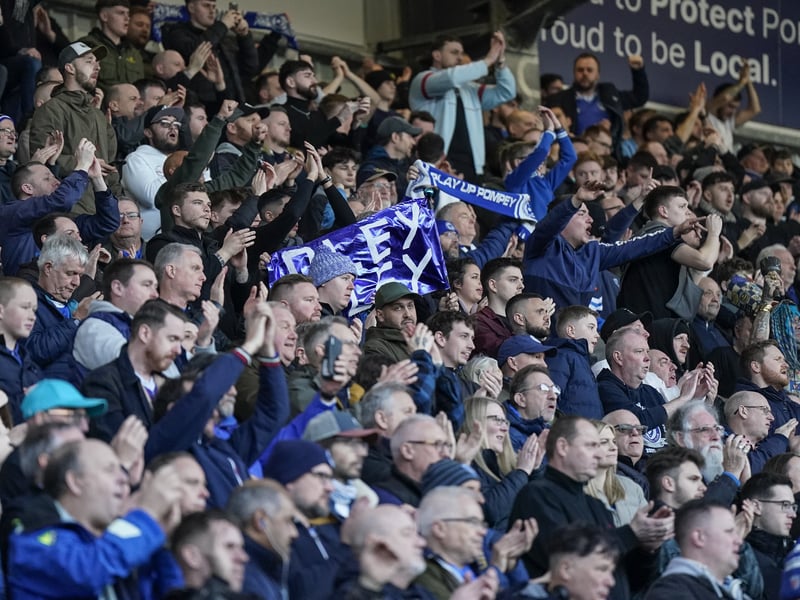Pompey fans backed their team to a big, big Championship win over QPR.