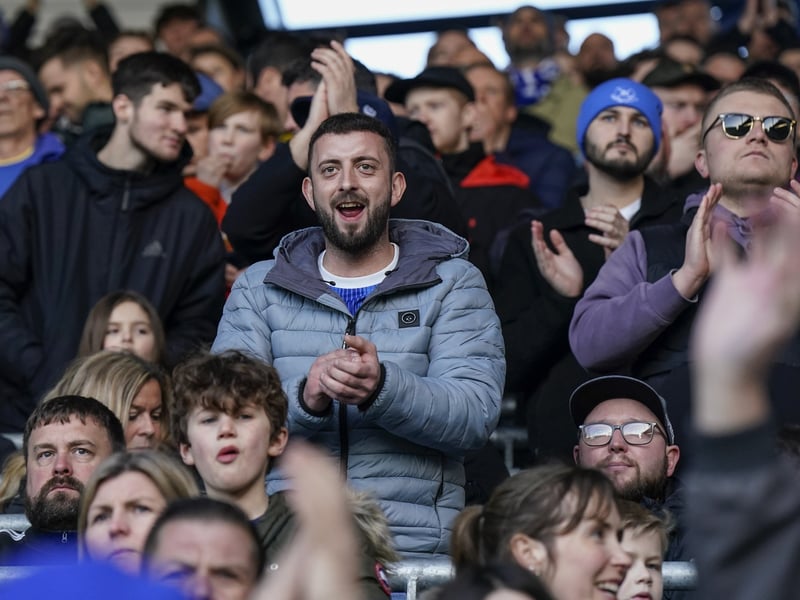 Pompey fans backed their team to a big, big Championship win over QPR