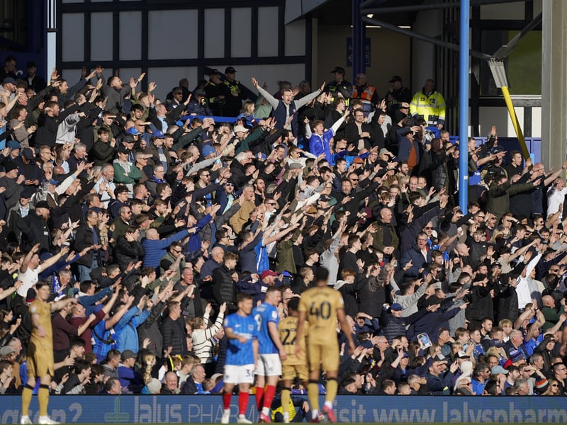 Pompey fans backed their team to a big, big Championship win over QPR.