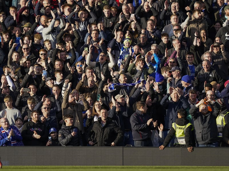 Pompey fans backed their team to a big, big Championship win over QPR
