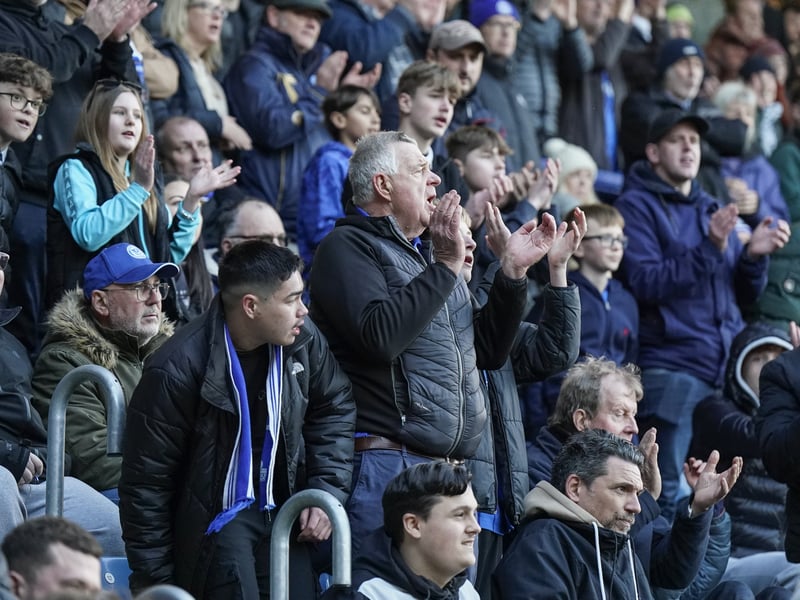 xx super pictures of Portsmouth fans roaring side on to QPR victory