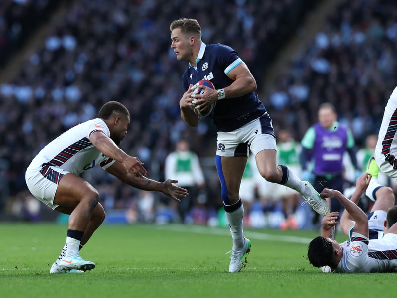 Man of the match for the third year in a row in this fixture. Involved in Scotland’s first two tries and scored the third himself. Also made try-saving tackle on Marcus Smith. 9