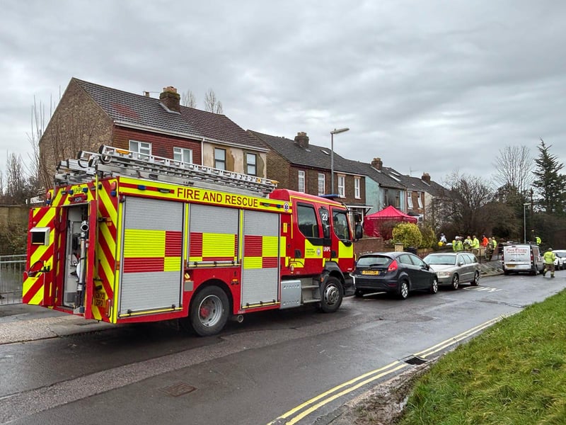 Emergency services have responded to a house fire in Portsdown Road. Fire services and the police attended the scene. 
Picture: Sarah Standing