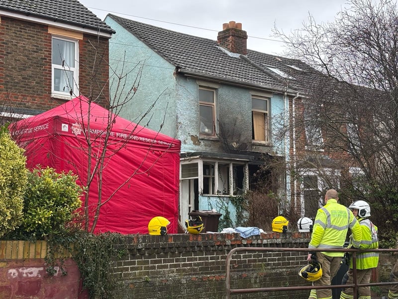 Emergency services have responded to a house fire in Portsdown Road. Fire services and the police attended the scene. 
Picture: Sarah Standing