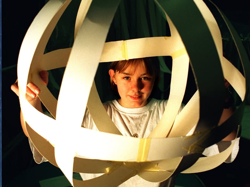 October 1995 and around 50 young people from Brigshaw High School, Allerton Bywater Youth and Adult Centre and Kippax Youth Kabin joined together for the Kippax Multi Media Project. Pictured is school pupil Emma Hill taking part in the visual arts.