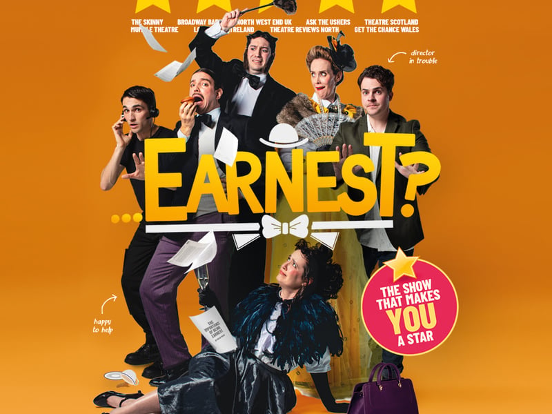 Returning to the show for the fifth year, ...Earnest? is a twist on Oscar Wilde that is "guaranteed to have you in stitches". 

It will run at Underbelly George Square from 30 July to 25 August.