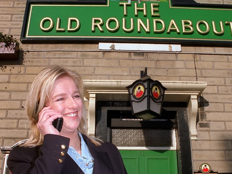 Michelle Drake was running The Old Roundabout on Town Street in Stanningley when this photo was taken in January 1998. Her boyfriend ran the Waggon and Horses 100 yards down the road. The Old Roundabout has since been demolished.
