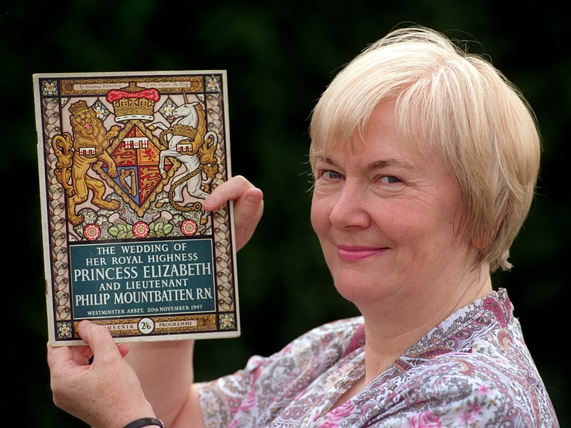 This is Rae Littlewood from Kippax who owned a collection of around 40 Royal books. She is pictured in March 1997.