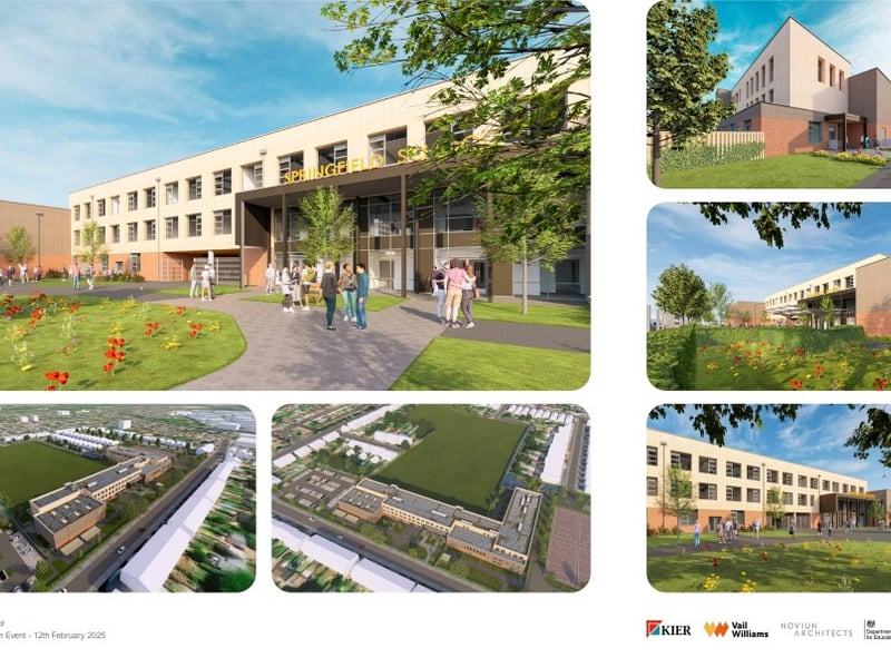 Take a look at some of the plans for a new three storey building to replace the existing Springfield School site. 