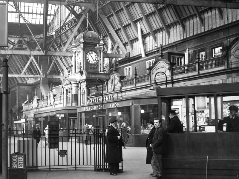 Caledonian Princes Street station, in Edinburgh, is pictured here in 1965. It was closed completely in 1965 and largely demolished, with only the hotel remaining.