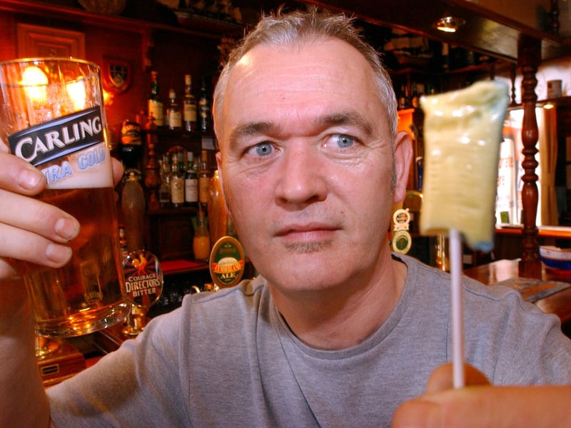 Trevor Gould shared his opinion in 2005 - on an idea that drinkers should be given a lollipop to suck on at last orders.