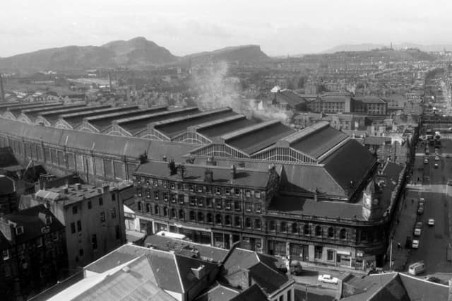 Leith Central Station in May 1972. The huge station opened in 1903 and closed in 1952, later becoming the site of Leith Water World.