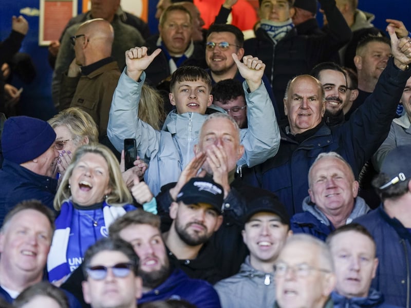 Pompey fans once again backed their team on the road as 1,323 travelling supporters roared their team on at Luton.