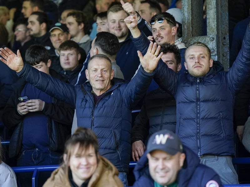 Pompey fans once again backed their team on the road as 1,323 travelling supporters roared their team on at Luton.