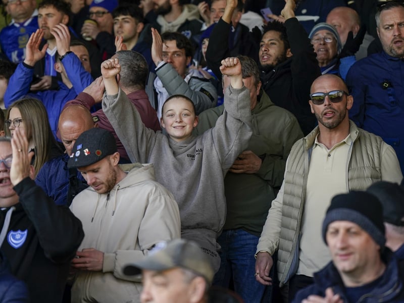 Pompey fans once again backed their team on the road as 1,323 travelling supporters roared their team on at Luton.