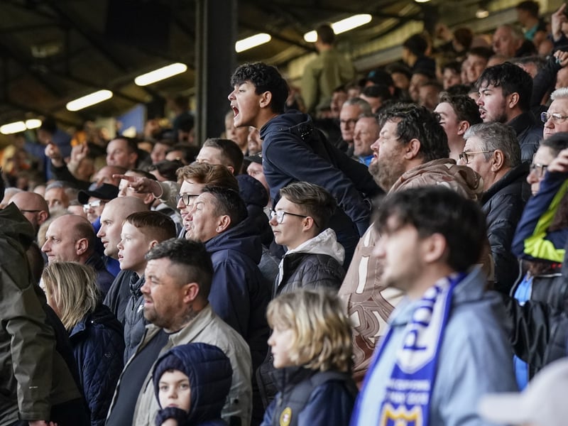 Pompey fans once again backed their team on the road as 1,323 travelling supporters roared their team on at Luton.