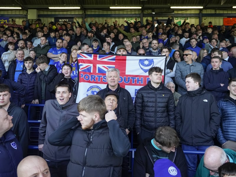 Pompey fans once again backed their team on the road as 1,323 travelling supporters roared their team on at Luton.
