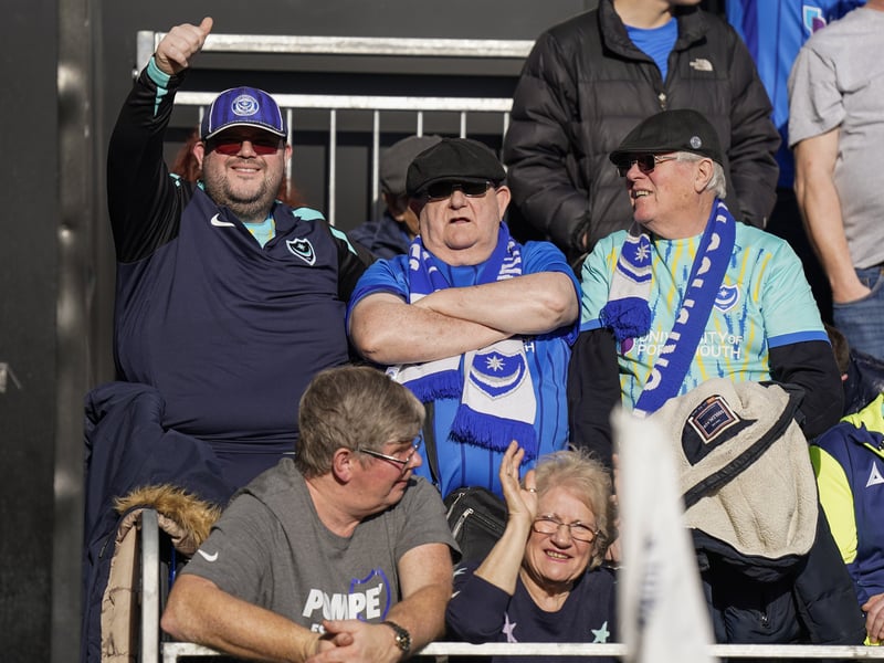 Pompey fans once again backed their team on the road as 1,323 travelling supporters roared their team on at Luton.