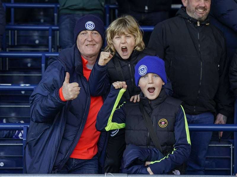 Pompey fans once again backed their team on the road as 1,323 travelling supporters roared their team on at Luton.