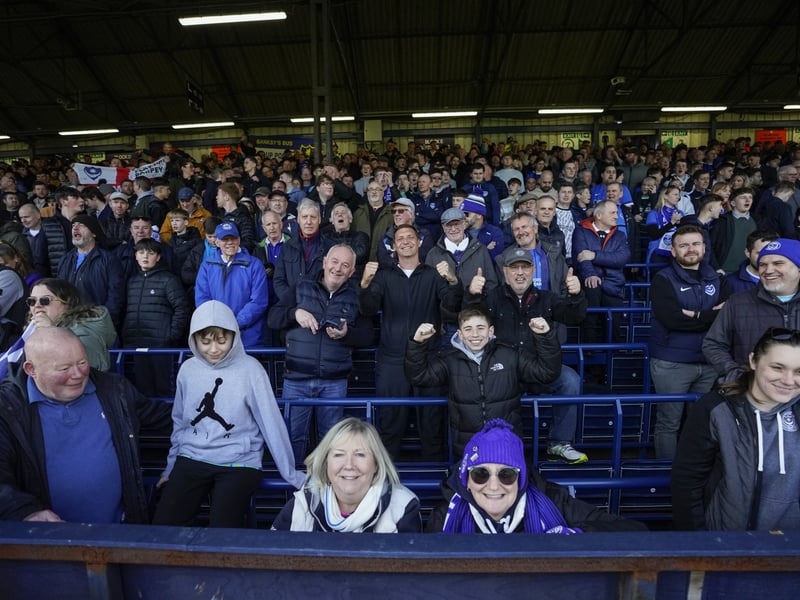 Pompey fans once again backed their team on the road as 1,323 travelling supporters roared their team on at Luton.