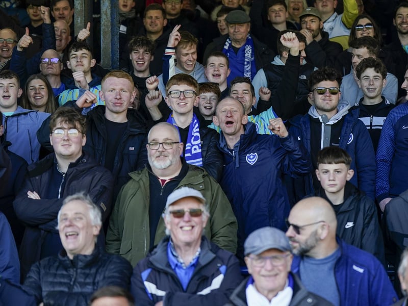 Pompey fans once again backed their team on the road as 1,323 travelling supporters roared their team on at Luton.