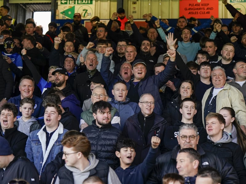 Pompey fans once again backed their team on the road as 1,323 travelling supporters roared their team on at Luton.
