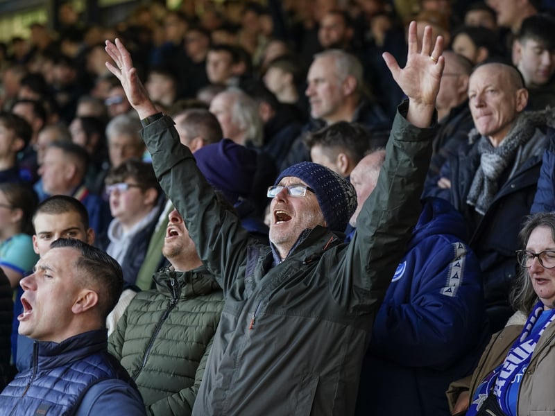 Pompey fans once again backed their team on the road as 1,323 travelling supporters roared their team on at Luton.