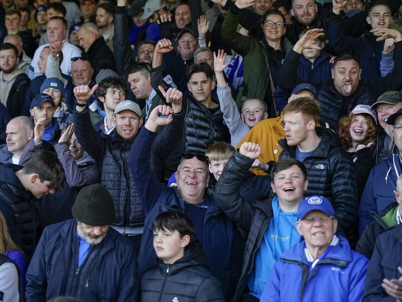 Pompey fans once again backed their team on the road as 1,323 travelling supporters roared their team on at Luton.